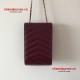 Chanel A81226-4 Chevron Medal Mini Clutch with Chain