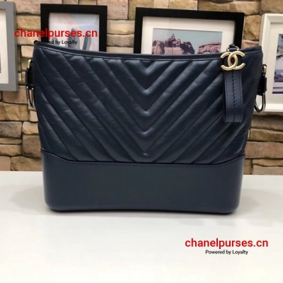 Chanel A93824-3 Gabrielle Aged Calfskin Smooth Calfskin Hobo Bag