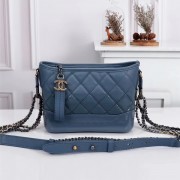 Chanel A91810-17 Gabrielle Small Hobo Bag in Goatskin