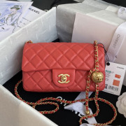 AS1787 Flap Bag With Charm