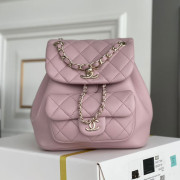 AS2908 Chanel Small Backpack in Shiny Calfskin (Authentic Quality)