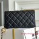 AP3071 Black Lambskin Gold Tone Metal (Authentic Quality)