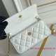 AP3071 White Lambskin Gold Tone Metal (Authentic Quality)
