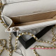 AP3071 White Lambskin Gold Tone Metal