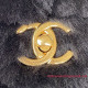 AS3499 Black Shearling Lambskin Gold Tone Metal