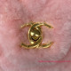 AS3499 Pink Shearling Lambskin Gold Tone Metal