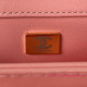 AS3499 Pink Shearling Lambskin Gold Tone Metal