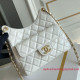 AS3693 White Shiny Calfskin with Gold Tone Metal (Authentic Quality)
