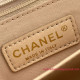 AS3693 White Shiny Calfskin with Gold Tone Metal (Authentic Quality)