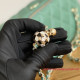 AP2303 Green Lambskin Enamel Shiny Light Gold Metal