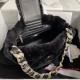 AS2257 Small Shearling Lambskin Bucket Bag