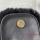 AS2257 Small Shearling Lambskin Bucket Bag