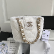 AS2257 Small Shearling Lambskin Bucket Bag