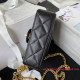 AS3828 Black Grained Calfskin with Gold Tone Metal