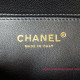 AS3828 Black Grained Calfskin with Gold Tone Metal