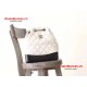 Chanel A94485-16 Gabrielle Small Backpack in White/Black Calfskin