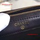 Chanel 88631 WOC Black Lambskin with Silver Hardware