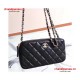 Chanel 88631 WOC Black Lambskin with Silver Hardware