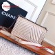 Chanel 92058 Le Boy 25cm Medium Bag Champagne Chevron Caviar RHD