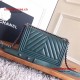 Chanel 92058 Le Boy 25cm Medium Bag Cobalt Chevron Caviar RHD