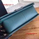 Chanel 92058 Le Boy 25cm Medium Bag Cobalt Chevron Caviar RHD