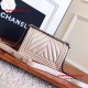 Chanel 92059 Le Boy 20cm Small Chevron Bag Champagne Caviar RHD