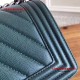 Chanel 92059 Le Boy 20cm Small Chevron Bag Cobalt Caviar RHD
