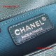 Chanel 92059 Le Boy 20cm Small Chevron Bag Cobalt Caviar RHD