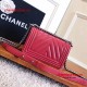 Chanel 92059 Le Boy 20cm Small Chevron Bag Red Caviar RHD