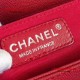 Chanel 92059 Le Boy 20cm Small Chevron Bag Red Caviar RHD