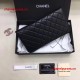 Chanel 9809 Quilted Clutch Black Lambskin SHD