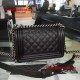 Chanel Small Boy Flap in Black Caviar Aged RHW A67085