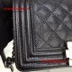 Chanel Small Boy Flap in Black Caviar Aged RHW A67085