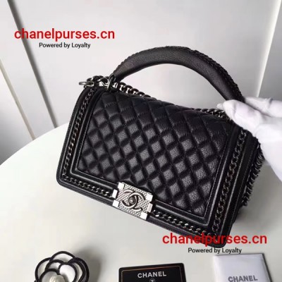 Chanel A94804-5 Boy Chain Around Handle Bag