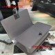 Chanel Medium Boy Flap Bag in Gray Lambskin Aged RHW A67086