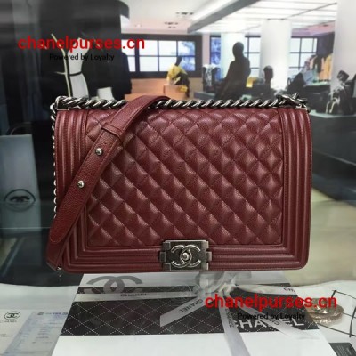 Chanel A92193-8 burgundy caviar aged rhd