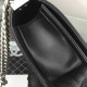 Chanel Small Boy Flap Bag in Black Python PVD SHW A67063