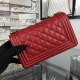 Chanel Small Boy Flap Bag in Red Caviar Aged BHW A67085