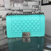 Chanel Medium Boy Flap Bag in Aqua Lambskin Aged RHW A67086