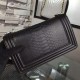 Chanel Medium Boy Flap Bag in Black Python SHW A67086