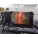 Chanel A67086-python-4 Medium Boy Flap Bag in Black/Orange Aged RHW 