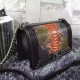 Chanel A67086-python-4 Medium Boy Flap Bag in Black/Orange Aged RHW 