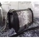 Chanel A67086-python-5 Medium Boy Flap Bag in Black/Silver Python Aged RHW 