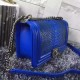 Chanel A67086-python-6 Medium Boy Flap Bag in Blue/Black Python Aged RHW 