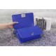 Chanel A67086-python-7 Medium Boy Flap Bag in Blue Electric Python SHW 