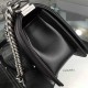 Chanel Medium Boy Flap Black Lambskin Geometry Pattern Aged RHW A67086