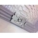 Chanel A67086-python-9 Medium Boy Flap Bag in Gray Python SHW 