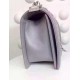 Chanel A67086-python-9 Medium Boy Flap Bag in Gray Python SHW 