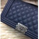 Chanel Medium Boy Flap in Navy Caviar Aged RHW A67086
