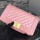 Chanel Medium Boy Flap Bag in Pearl Pink Lambskin GHW A67086